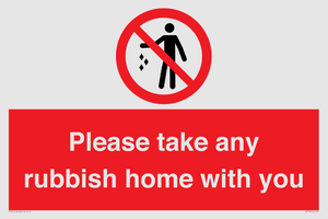 PV7190: Please take any rubbish home with you