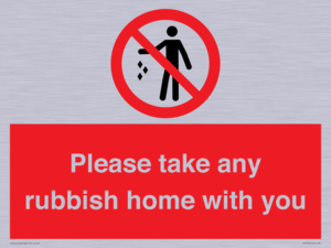 PV7190: Please take any rubbish home with you