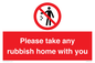 PV7190: Please take any rubbish home with you