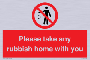 PV7190: Please take any rubbish home with you