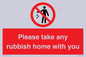 PV7190: Please take any rubbish home with you