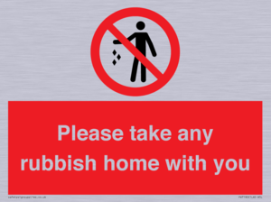 PV7190: Please take any rubbish home with you