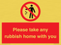 PV7190: Please take any rubbish home with you