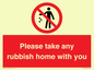 PV7190: Please take any rubbish home with you