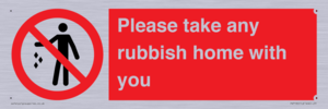 PV7190: Please take any rubbish home with you