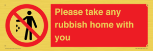 PV7190: Please take any rubbish home with you