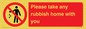 PV7190: Please take any rubbish home with you