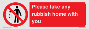 PV7190: Please take any rubbish home with you