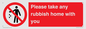 PV7190: Please take any rubbish home with you