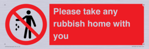 PV7190: Please take any rubbish home with you