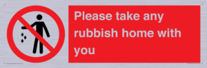 PV7190: Please take any rubbish home with you