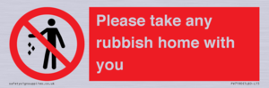 PV7190: Please take any rubbish home with you