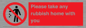 PV7190: Please take any rubbish home with you