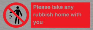 PV7190: Please take any rubbish home with you