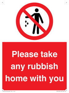 PV7190: Please take any rubbish home with you