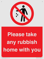 PV7190: Please take any rubbish home with you