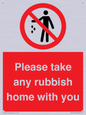 PV7190: Please take any rubbish home with you