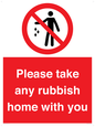 PV7190: Please take any rubbish home with you