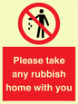 PV7190: Please take any rubbish home with you