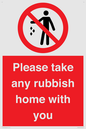PV7190: Please take any rubbish home with you