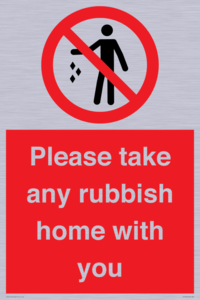 PV7190: Please take any rubbish home with you