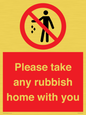 PV7190: Please take any rubbish home with you