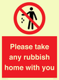 PV7190: Please take any rubbish home with you