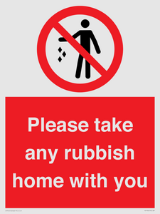 PV7190: Please take any rubbish home with you
