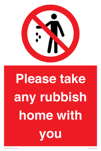 PV7190: Please take any rubbish home with you