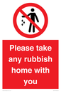PV7190: Please take any rubbish home with you