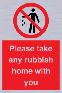 PV7190: Please take any rubbish home with you
