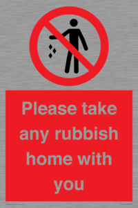PV7190: Please take any rubbish home with you