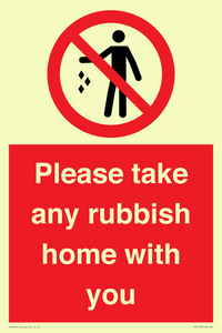 PV7190: Please take any rubbish home with you