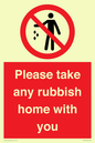 PV7190: Please take any rubbish home with you