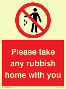 PV7190: Please take any rubbish home with you