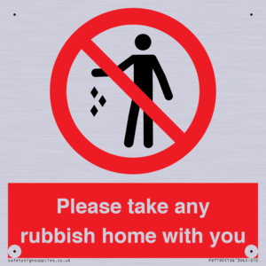 PV7190: Please take any rubbish home with you
