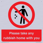 PV7190: Please take any rubbish home with you