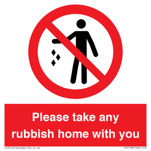 PV7190: Please take any rubbish home with you