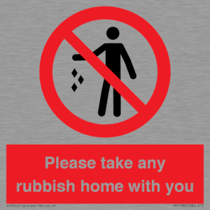 PV7190: Please take any rubbish home with you