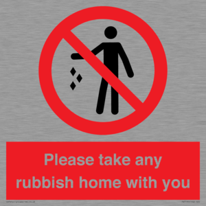 PV7190: Please take any rubbish home with you