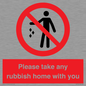 PV7190: Please take any rubbish home with you