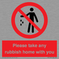 PV7190: Please take any rubbish home with you