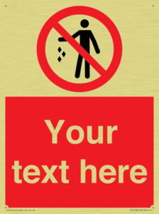 PV7192: Custom No littering