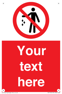 PV7192: Custom No littering