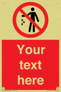 PV7192: Custom No littering