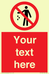 PV7192: Custom No littering