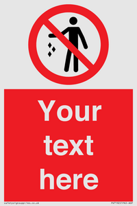 PV7192: Custom No littering