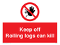 PV7272: Keep off Rolling logs can kill