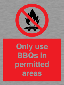 PV7274: Only use BBQs in permitted areas