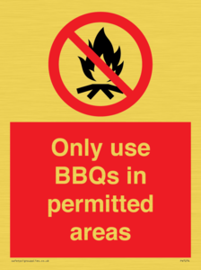 PV7274: Only use BBQs in permitted areas